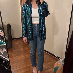 *original* Oleg Cassini Vintage Sequin Top/Jacket